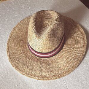 Western Straw Hat  Festival Cowgirl Rodeo Beach SZ M Beach Sunhat Boho Rodeo